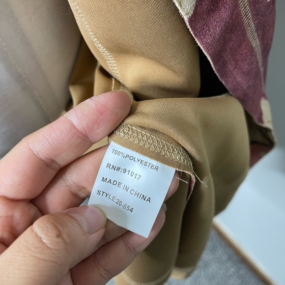 Anthropologie Solitaire NWT Faux Suede Butterfly Floral Long Line Open Jacket M - Picture 8 of 12